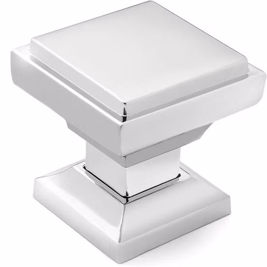 Maçaneta quadrada preta fosca de aço inoxidável de fábrica, maçaneta do armário para móveis